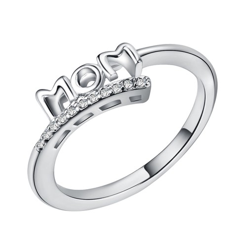 Forever Love Ring For Women Girls Women's Ring Mother's Day Ring With Diamond - Picture 4 of 17