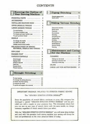 Models 641 & 942 Jones Brother Zig Zag sewing machine Manual ...