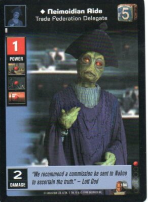 Young Jedi CCG - Jedi Council - Neimoidian Aide #104