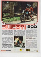advertising Pubblicità MOTO DUCATI  900 DARMAH 1978 MAXIMOTO MOTOITALIANE EPOCA