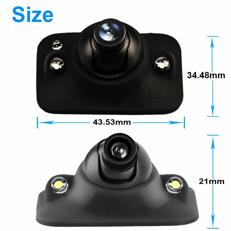 4.3" Mirror Monitor 4x Parking Radar Sensor 2 Backup Camera 360 Front Rear View - Image 4 of 4