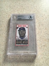 David Ortiz Original Art Sketch Card Boston Red Sox Beckett True 1/1