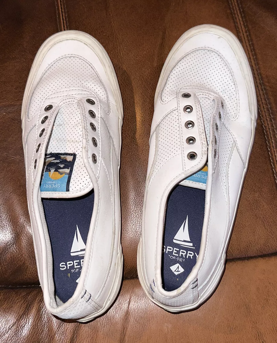 Sperry leather tennis shoes deals