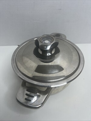 Hochwertig Edelstahl 3Qt. Double Handle Stainless Pot W/ Thermo Precision Lid