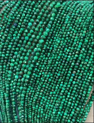 Perline Rondelle Micro Sfaccettate Di Malachite Azzurrite