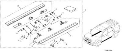 🔥New! Genuine Honda 2026 Passport - Rock Sliders (08L33-3BM-100A