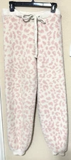 ComfyLuxe Lounge Pants sweatpants pajama soft cozy pink leopard joggers L/XL