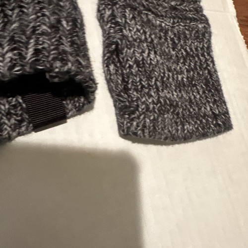 Ivivva by Lululemon Girl's size 14 Gray Black cable knit sweater - Picture 4 of 9
