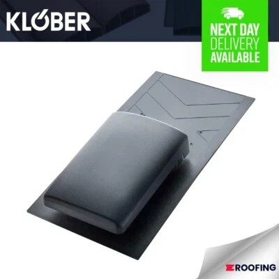 Klober 20K Roofing Slate | Roof Tile Vent - Grey | For High-Level Ventilation