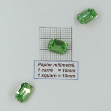 4610 18x13 P * 2 pierres cristal Swarovski fond conique 4610 18x13mm PERIDOT