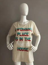 Junk Food A Woman's Place Is In The Whitehouse Outdoors T Shirt Size Small