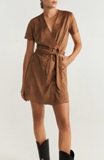 Mango-Buttoned Bow Dress- Women EUR-M/USA-6/MEX-M/New With Tag