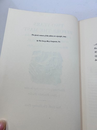 Two Years Before the Mast 1947 Heritage Press Hardcover - Picture 4 of 7