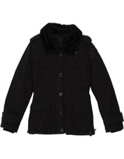 Blauer Womens Utility Jacket Uk 6 Xs Black Polyester Bt84