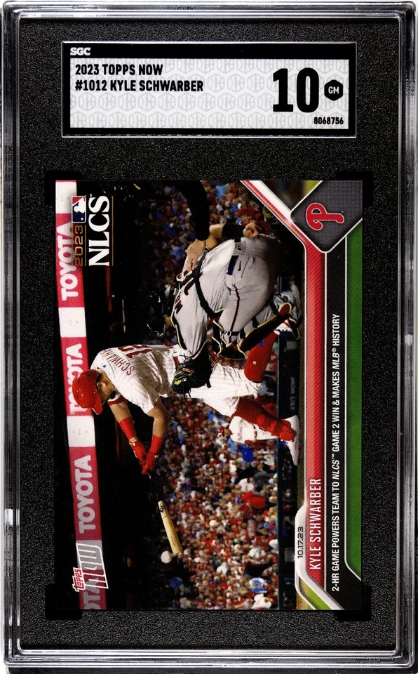 Kyle Schwarber - 2023 MLB TOPPS NOW Card 1012 NLCS HISTORY SGC 10 - Image 4 of 4