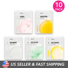 NACIFIC Korean Premium Skin Care Mask Sheets Variety 10 pcs