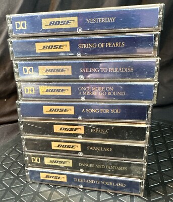 LOT OF 9 Bose Private Performance Collection Cassette Tapes Rare! See Pics!!