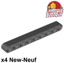 Lego Technic 4x Liftarm Bar 1x9 Thick Thick Dark Grey/Dark Bluish Gray 40490