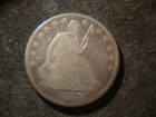 1858-O G VG Seated Liberty Half Dollar Coin DTCH