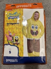 Opposuits SpongeBob SquarePants Zip Up Adult Size Small - NEW I5