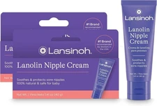 Lansinoh Lanolin Nipple Cream – 1.41 oz, 100% Natural & Safe for Breastfeeding
