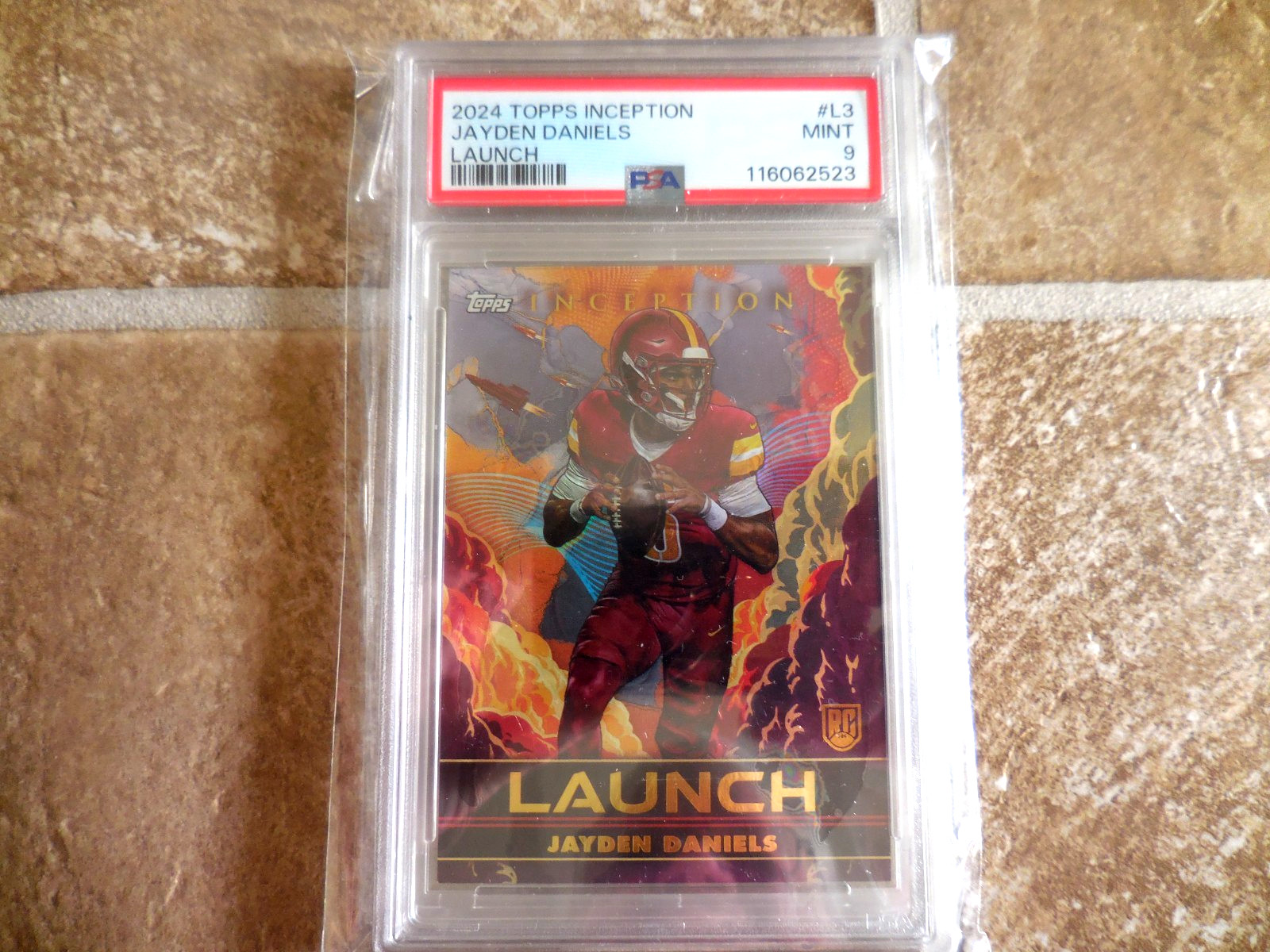 2024 TOPPS INCEPTION JAYDEN DANIELS "LAUNCH" CASE HIT PSA-9 GRADED