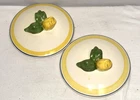 2 Red Wing Pottery BRITTANY YELLOW FLOWERS  5" CREAM SOUP BOWL LIDS   *LIDS ONLY