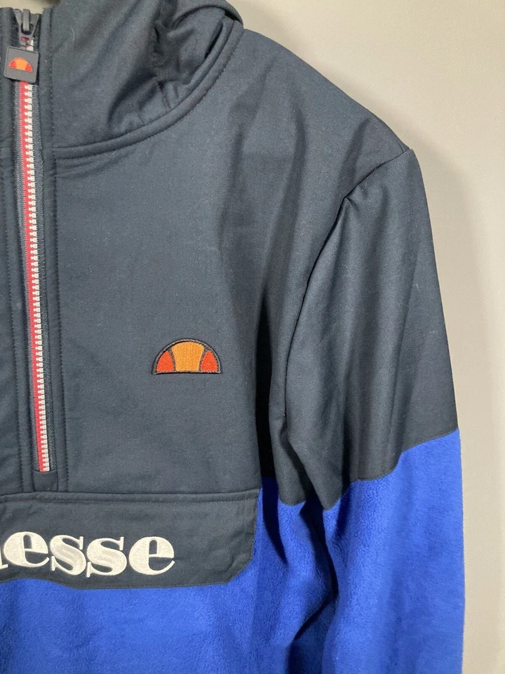 ELLESSE 1/4 ZIP Windbreaker - Size Small - Blue - Great Condition - Mens - Image 3 of 4