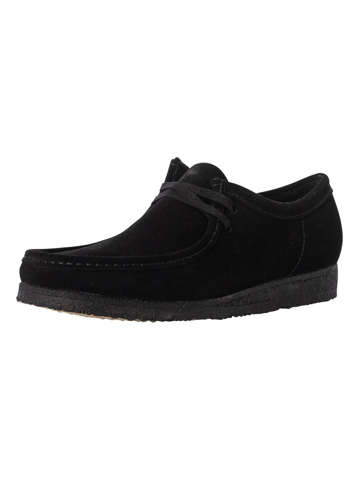 Мужские замшевые туфли Wallabee от Clarks Originals черные 24890₽