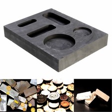 Graphite Ingot Melting Casting Refining Scrap Combo Mold For Gold Bar Round Coin