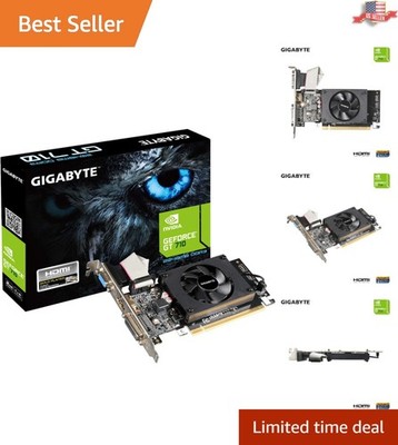 Compact 2GB Nvidia GeForce GT 710 Graphics Card - Multi-Output for Versatile Use