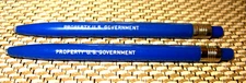 NEVER USED 2 SCRIPTO  BLUE  GREASE MECHANICAL MARKING PENCILS