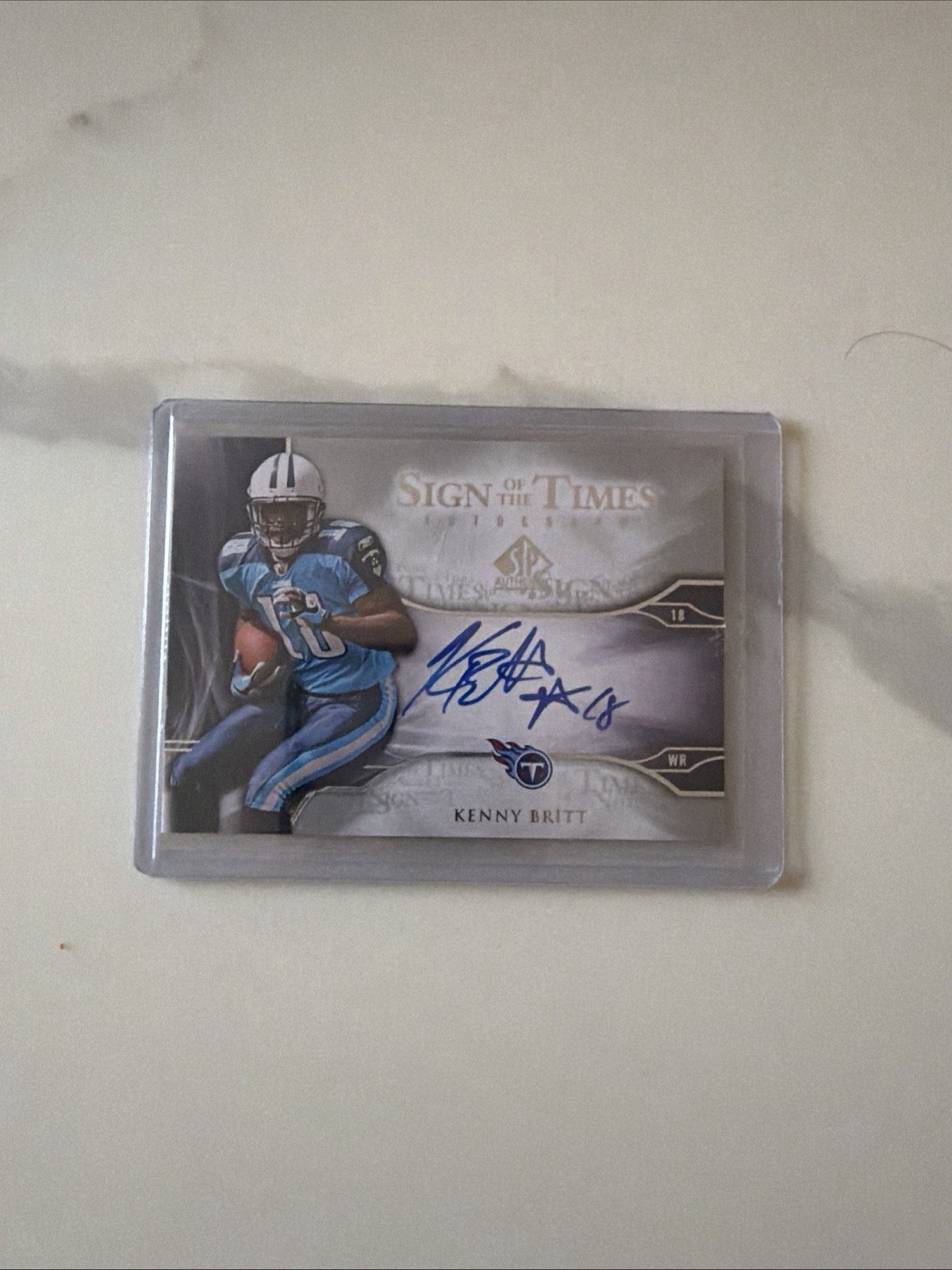 2009 SP Authentic Kenny Britt Sign of the Times Autographs Rookie Auto