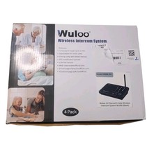 Wuloo 1 Mile Range FM Wireless Intercom System Home Security 10-Channel, 4 Pack
