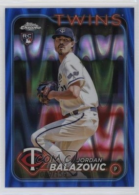 2024 Topps Chrome Blue RayWave Refractor 89/150 Jordan Balazovic Rookie RC jv5