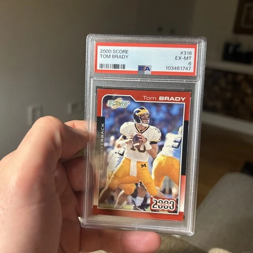 2000 Score Rookie Tom Brady #316 RC PSA 6