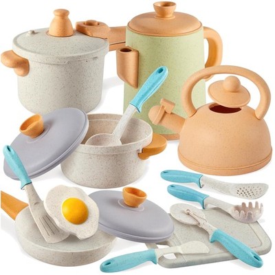 Kinderküche Zubehör, Kochgeschirr Set, Kinderkochset, Rollenspiel Geschenk, a...