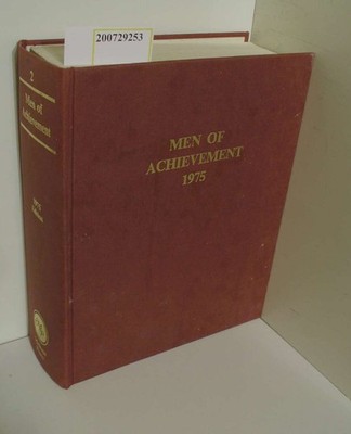 Men of Achievements  Volume Two Kay (Hrsg.), Ernest: