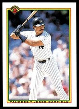 Jesse Barfield 1990 Bowman #433 Yankees MLB READ FREE SHIPPING AutographDen