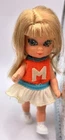 VTG 60s Mattel Liddle Kiddle Doll Rah Rah Skediddle Cheerleader Shoes Outfit EUC