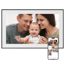 Cadre Photo Numérique WiFi 15,6 Pouces - Cadre Photo Électronique avec 32 Go ...