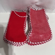 Vintage Lot Of 60 Plastic  Felt 15  Christmas Stockings New Old Stock Holiday