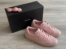 Paul Smith Primo Trainers Powder Pink Leather Sneakers Mens Shoes UK 8 US 9 BNIB