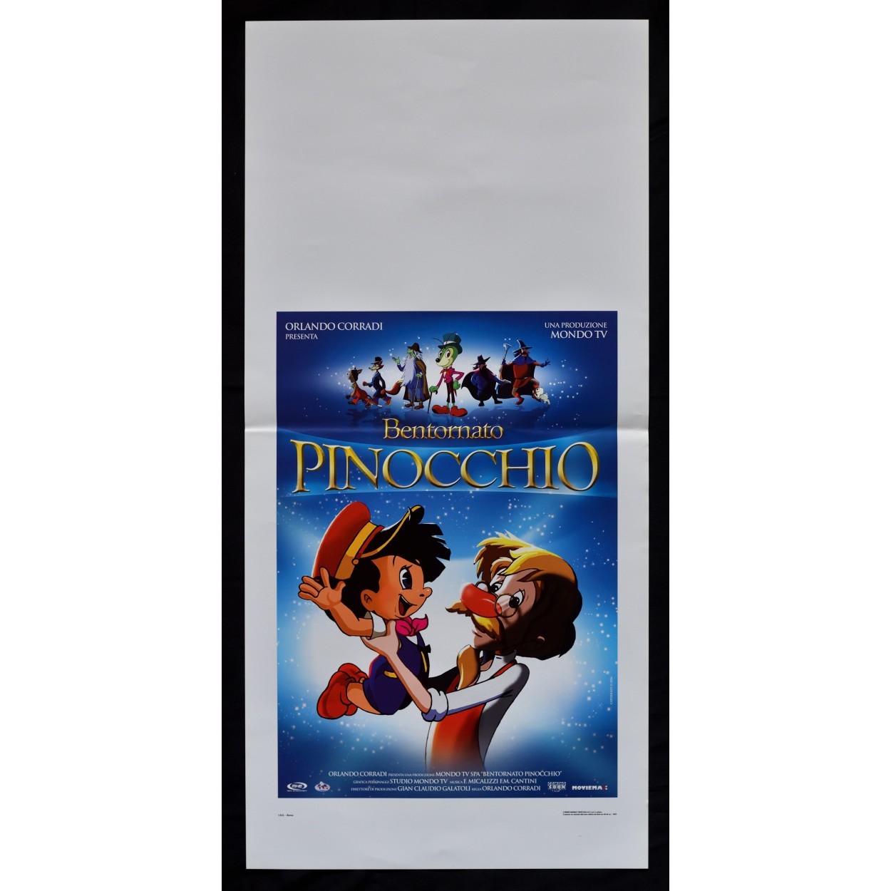 Locandina originale film Bentornato Pinocchio (2007) - Regia di Orlando Corradi
