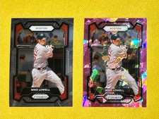 MIKE LOWELL 2024 Panini Prizm PINK CRACKED ICE #293 and Base #293