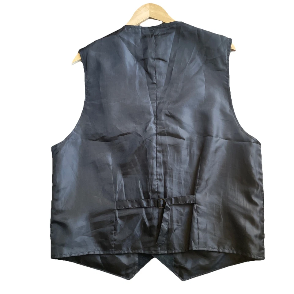 Wrangler 男式 100% 皮革西部牧场牛仔牛仔牛仔牛仔牛仔竞技黑色大号 — 第 2/4 张图片