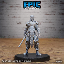 Legendary Ninja - Three poses available - True 28/32mm Scale - Epic Miniatures -