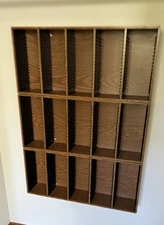 3X Vintage Wooden CD Rack Storage Holder/Display Cases CD's Wall Hanging