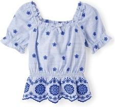 NWT Gymboree Bon Voyage Embroidered Top Girl's Size 3T