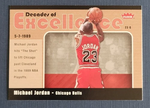 2007-08 Fleer Michael Jordan Decades of Excellence #3 Bulls HOF MINT